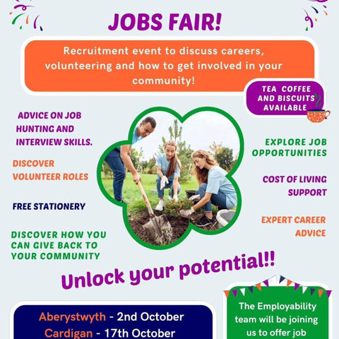 Volunteering and Jobs Fair. October 25th, 2024, from 11:00am to 2:00pm